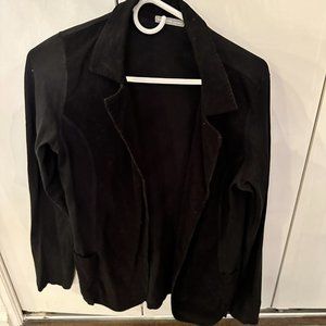 Black James Perse Blazer - Corduroy and Cotton - Size 3 (Large)